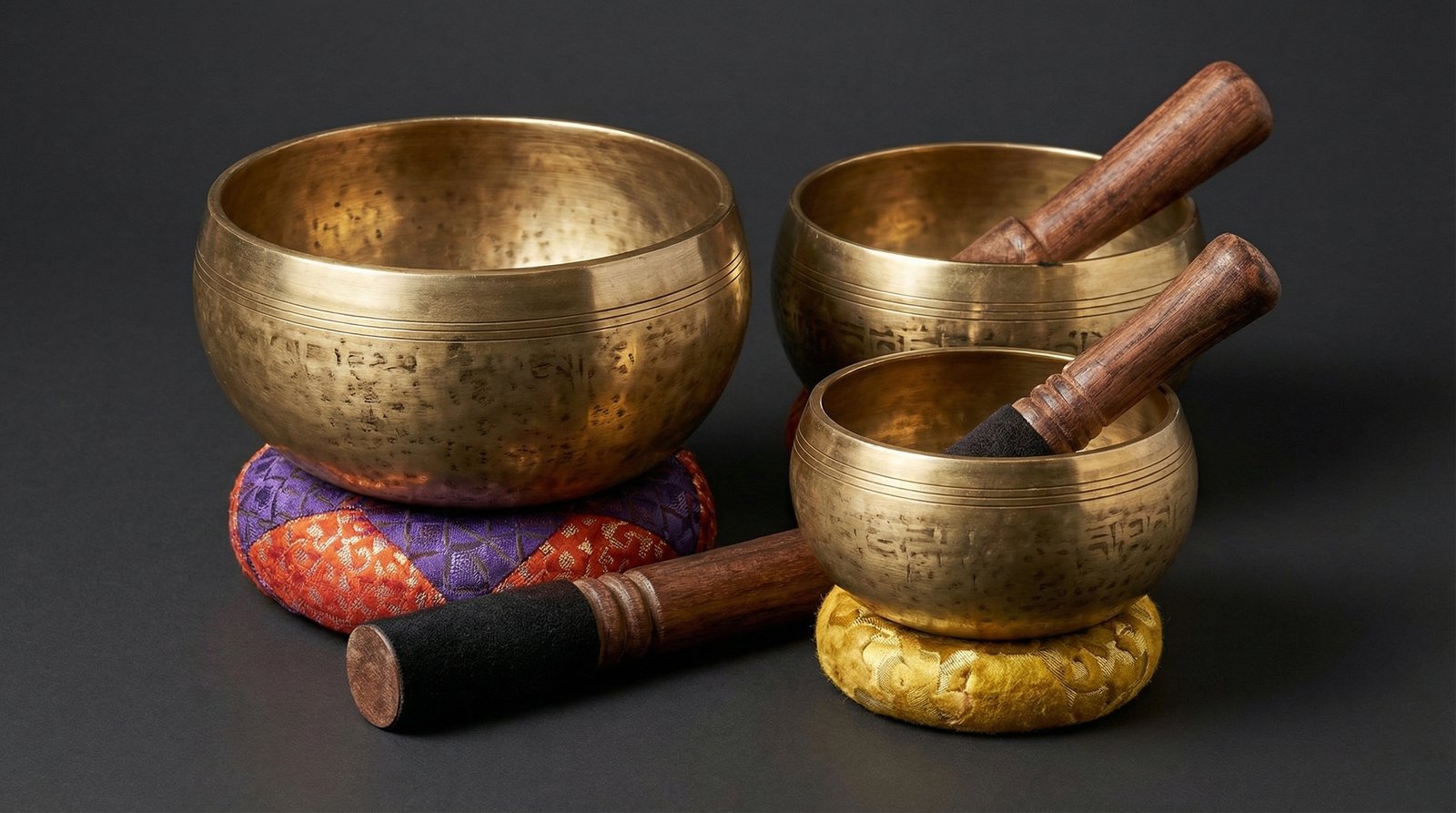 Deep Tone Singing Bowl Set